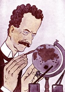 Karikatur von Philippe Berthelot (1866-1934) französischer Politiker und Diplomat - Zeichnung von Adrien Barrère (1877-1931) aus Fantasio von Adrien Barrere