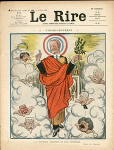 Titelblatt von „Le Rire“, Satirisch in Farben von Adrien Barrere