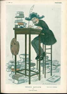Illustration von A. Barrere (1874-1931): Schöne Künste, Lesen und Schreiben - Roujon Henry