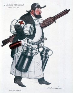 Henri de Rothschild - von Barrère, in „Fantasio“ vom 01.10.1907 von Adrien Barrere