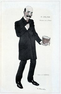 Joseph Caillaux, Minister der Mieten - Illustration von Adrien Barrère (1877-1931) in „Fantasio“ vom 15.02.1907 von Adrien Barrere