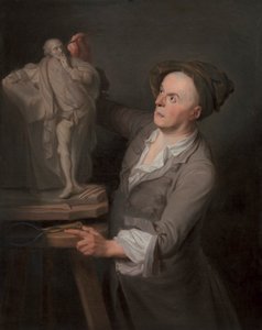 Louis-Francois Roubiliac modelliert sein Denkmal für Shakespeare von Adrien Carpentiers