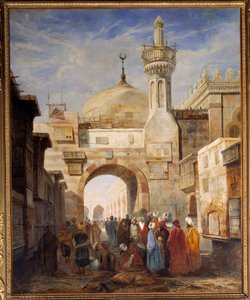 Ansicht einer Moschee in Kairo von Adrien Dauzats