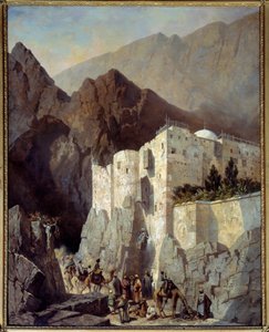 Ansicht des Klosters der Heiligen Katharina am Berg Sinai