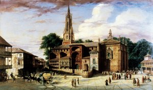 Ansicht der Stadt Manzanares in Spanien von Adrien Dauzats
