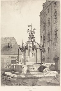 Brunnen des Schlosses von Nantes, Bretagne
