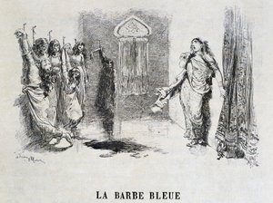 Blaubart - in „Les Tales de Fées“ von Charles Perrault, Illustrationen von Adrien Marie von Adrien Emmanuel Marie