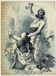 Blaubart - in „Les Contes de Fées“ von Charles Perrault, Illustrationen von Adrien Marie von Adrien Emmanuel Marie