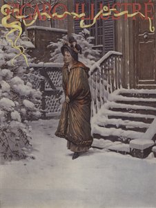 Premiere Neige (Erster Schnee). Titelblatt von Le Figaro Illustre, Januar 1894