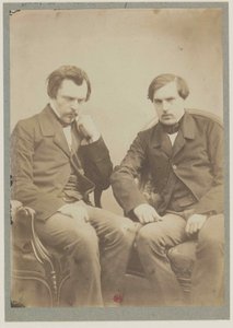 Die Brüder Goncourt, ca. 1855 von Adrien Tournachon