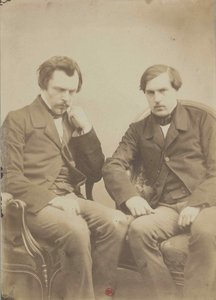 Die Brüder Goncourt, ca. 1855 von Adrien Tournachon