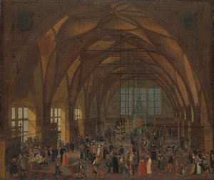 Das Innere der Vladislav-Halle, Prag