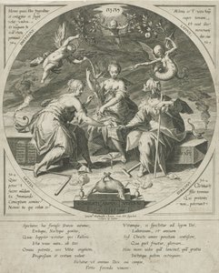 Die drei Schicksalsgöttinnen von Egidius  Sadeler (II)