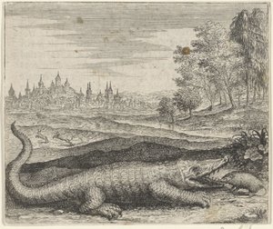 Fabel vom Krokodil und Mungo von Egidius  Sadeler (II)