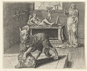 Fabel vom Wolf und der Statue