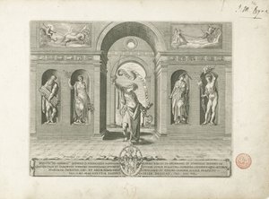 Janus und die vier Jahreszeiten von Egidius  Sadeler (II)