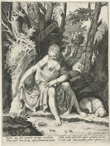 Pan beobachtet die Nymphe Syrinx