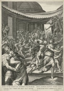 Raub der Sabinerinnen von Egidius  Sadeler (II)
