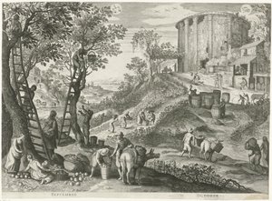 September und Oktober von Egidius  Sadeler (II)