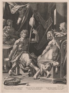 Herkules und Omphale von Aegidius Sadeler II