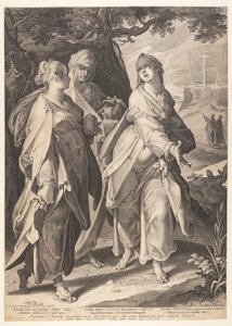 Die drei Frauen, die vom Grab zurückkehren von Aegidius Sadeler II