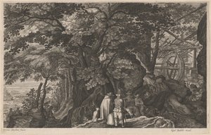 Alte Bäume an einer Bergwassermühle