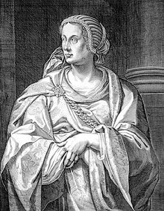 Albia Terenta, Mutter von Otho von Aegidius Sadeler or Saedeler