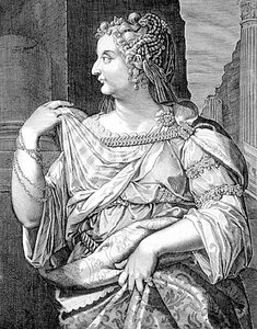 Domitia Longina, Ehefrau von Domitian (Gravur) von Aegidius Sadeler or Saedeler