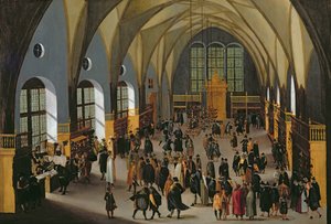 Die Prager Börse von Aegidius Sadeler or Saedeler