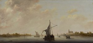 Ein Blick auf die Maas bei Dordrecht, ca. 1645-46 von Aelbert Cuyp
