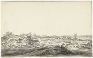 Ansicht aus den Dünen auf das Huis te Kleef bei Haarlem von Aelbert Cuyp