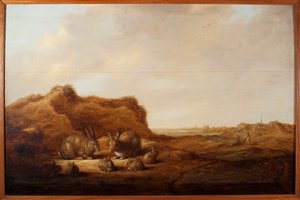 Landschaft mit Kaninchen von Aelbert Cuyp
