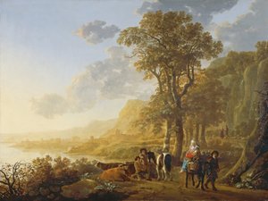 Die Flucht nach Ägypten von Aelbert Cuyp