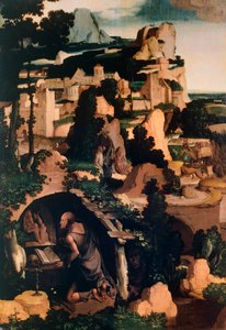 Der büßende Heilige Hieronymus, Kopie, von Albert Bouts von Aelbrecht Bouts