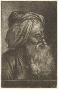 Büste eines Mannes mit Turban von Aert Schouman