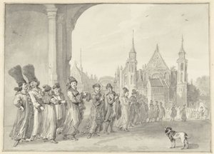 Die Gesandtschaft des Zaren von Moskau auf dem Weg zur Staatenversammlung in Den Haag, 4. November 1631
