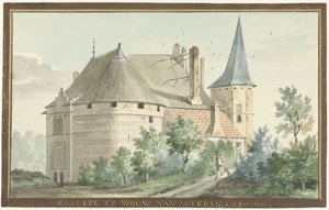 Das Schloss in Wouw (von hinten)