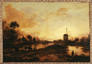 Sonnenuntergang am Yssel, ca. 1645