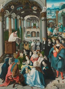 Die Berufung des Heiligen Antonius, ca. 1530 von Aertgen Claesz van Leyden