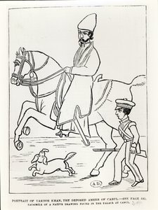 Faksimile eines Porträts von Muhammad Yaqub Khan (1849-1923) Emir von Afghanistan