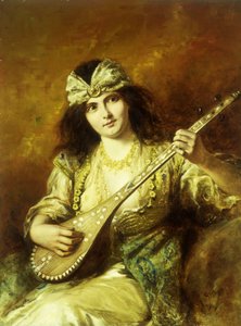 Odaliske mit Mandoline