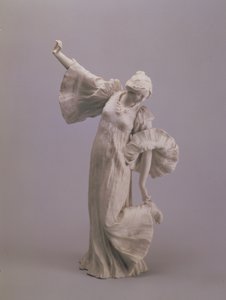 Tänzerin, von einem Tischmittelstück, Sevres, 1900 von Agathon Leonard