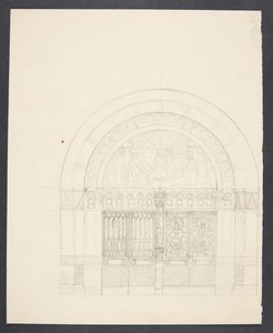 Entwurf zur Dekoration des Eingangsbereichs des Kopenhagener Rathauses von Agnes Slott Møller