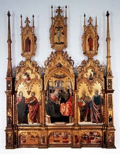 Krönung der Jungfrau, Triptychon von Agnolo and Bartolomeo degli Erri