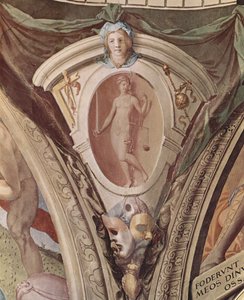 Allegorien der Kardinaltugenden. Fresken in der Kapelle von Eleonora da Toledo von Agnolo Bronzino