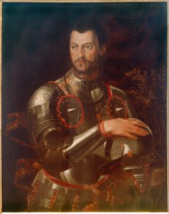 Bildnis des Herzogs Cosimo I. in Rüstung von Agnolo Bronzino