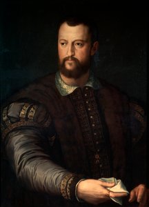 Porträt von Großherzog der Toskana Cosimo I. de Medici, nach 1560 von Agnolo Bronzino