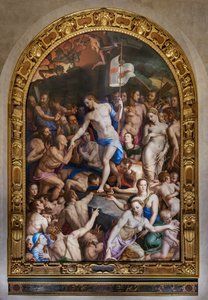Medici-Kapelle: Abstieg Christi in die Vorhölle von Agnolo Bronzino