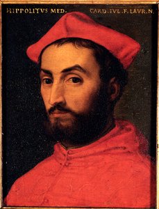 Porträt von Kardinal Ippolito de Medici (1511-1535) Gemälde von Allori Angelo di Cosimo dit Bronzino (1503-1572) - 16. Jahrhundert