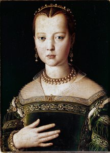 Porträt von Maria de Medici von Agnolo Bronzino